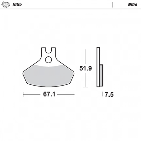 MOTO-MASTER JARRUPALAT CAN-AM: DS 450 08-13 235-098621