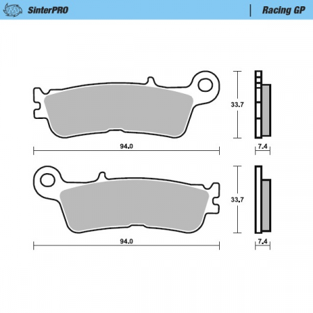 MOTO-MASTER JARRUPALAT YAMAHA: YZ450F FRONT 20-.. YZ250F 21-.. FANTIC 235-099812