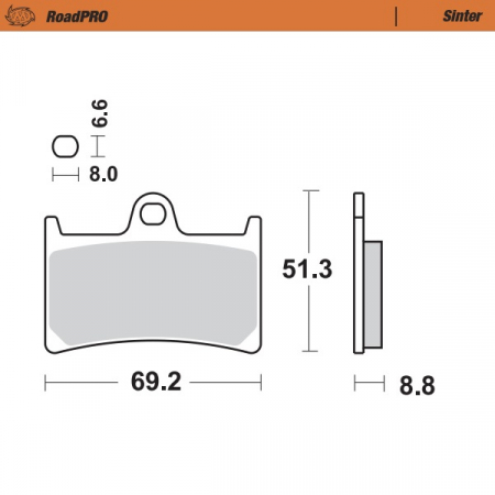 MOTO-MASTER JARRUPALAT ROADPRO SCOOTER 235-401403