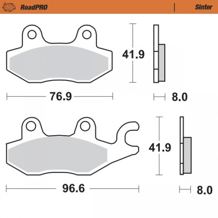 MOTO-MASTER JARRUPALAT ROADPRO SINTER TAAKSE 235-402902