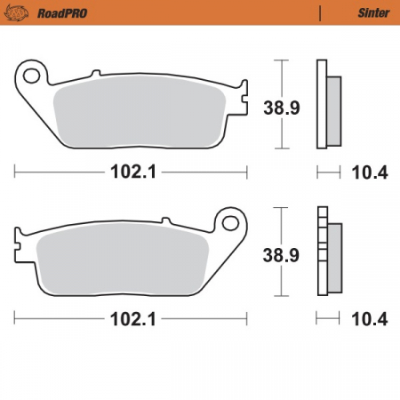 MOTO-MASTER JARRUPALAT ROADPRO SINTER TAAKSE 235-403002