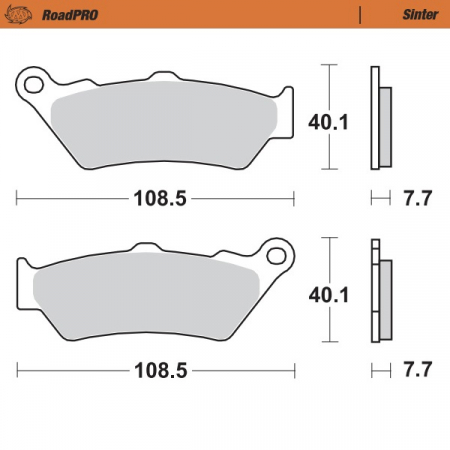 MOTO-MASTER JARRUPALAT ROADPRO SINTER TAAKSE 235-403302