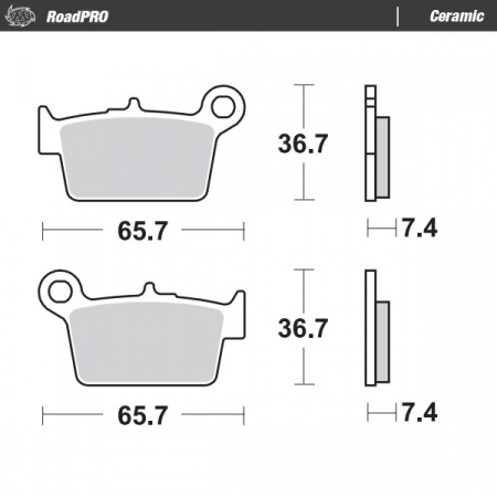 MOTO-MASTER JARRUPALAT ROADPRO CERAMIC 235-409104
