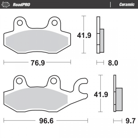 MOTO-MASTER JARRUPALAT ROADPRO CERAMIC 235-410204