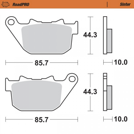 MOTO-MASTER JARRUPALAT ROADPRO SINTER TAAKSE 235-411802