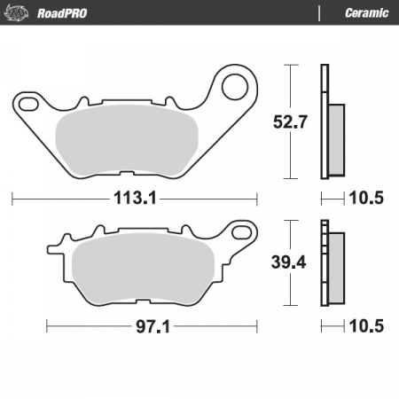 MOTO-MASTER JARRUPALAT ROADPRO CERAMIC 235-412604