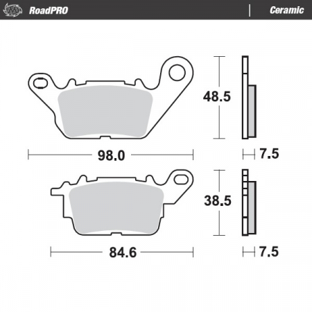 MOTO-MASTER JARRUPALAT ROADPRO CERAMIC 235-412904