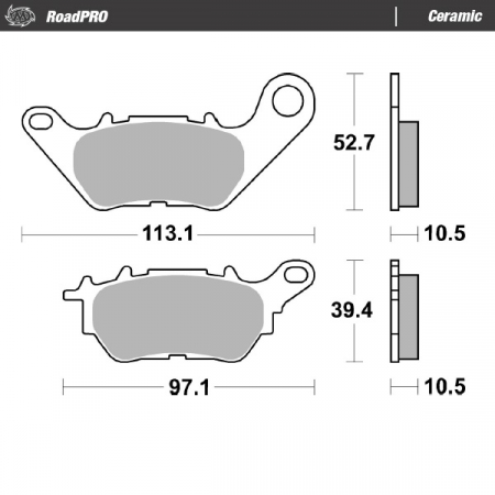 MOTO-MASTER JARRUPALAT ROADPRO CERAMIC 235-414004