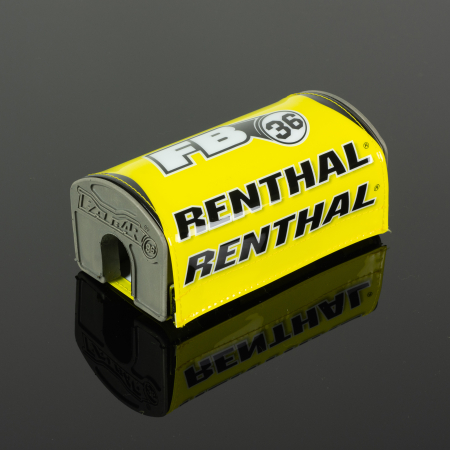 RENTHAL FATBAR36 PEHMUSTE KELTAINEN/VALKOINEN/MUSTA 455-P344