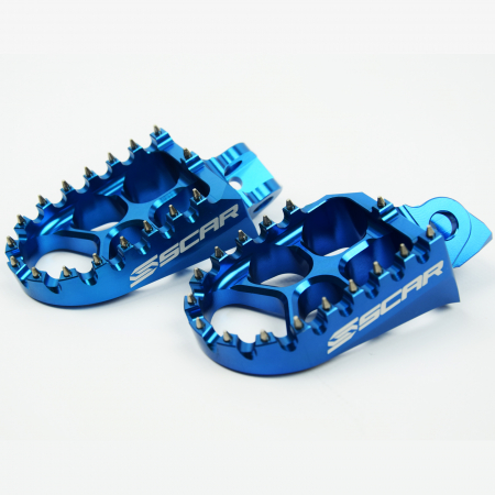 SCAR EVOLUTION FOOTPEGS - KAWASAKI BLUE COLOR 430-S3512B