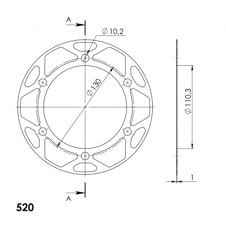 SUPERSPROX EDGE 486::41 ORANSSI ALUMIINILEVY 272-486-ACD-41-6