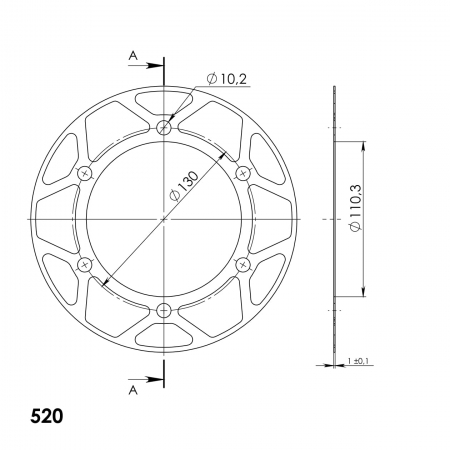 SUPERSPROX EDGE 486::43 KULTA ALUMIINILEVY 272-486-ACD-43-9