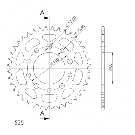 SUPERSPROX ALUMIINI TAKARATAS RAL-1332::42 KULTA 27-3-1332-42-9