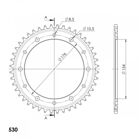 SUPERSPROX ALUMIINI TAKARATAS RAL-1340::44 SININEN 27-3-1340-44-4