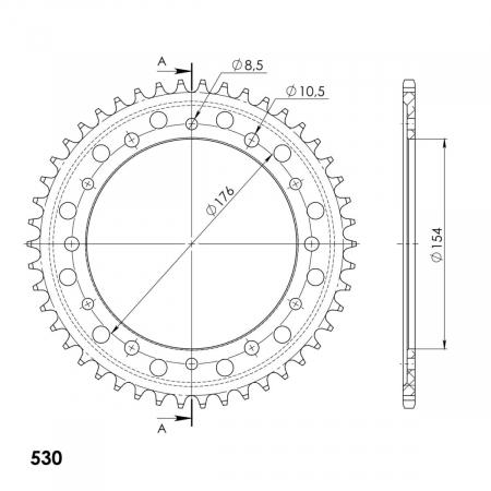 SUPERSPROX ALUMIINI TAKARATAS RAL-1340::46 PUNAINEN 27-3-1340-46-2