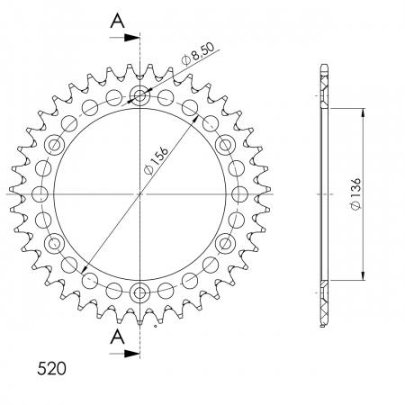 SUPERSPROX ALUMIINI TAKARATAS RAL-1512::39 MUSTA 27-3-1512-39-0