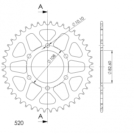 SUPERSPROX ALUMIINI TAKARATAS RAL-1526::43 MUSTA 27-3-1526-43-0