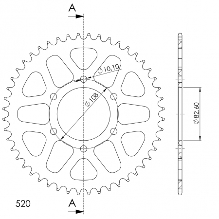 SUPERSPROX ALUMIINI TAKARATAS RAL-1526::48 MUSTA 27-3-1526-48-0
