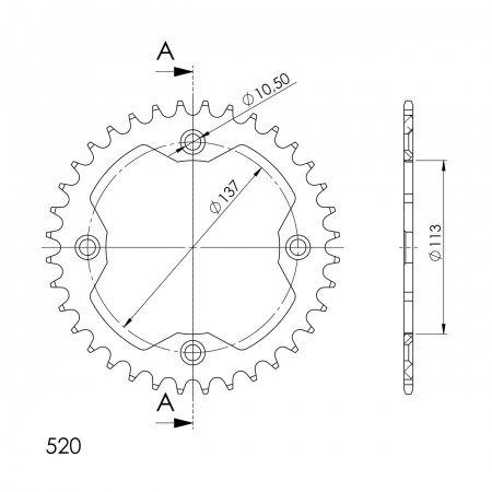 SUPERSPROX ALUMIINI TAKARATAS RAL-1760::36 MUSTA 27-3-1760-36-0