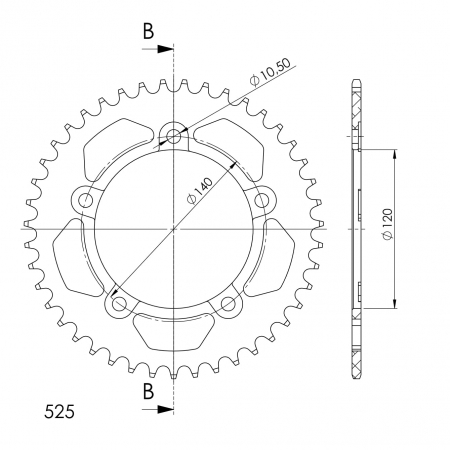 SUPERSPROX ALUMIINI TAKARATAS RAL-1792::43 MUSTA 27-3-1792-43-0