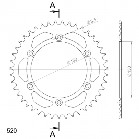 SUPERSPROX ALUMIINI TAKARATAS RAL-245::43 SININEN 27-3-245-43-4