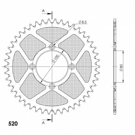 SUPERSPROX ALUMIINI TAKARATAS RAL-2802/2::46 MUSTA 27-3-2802-2-46-0