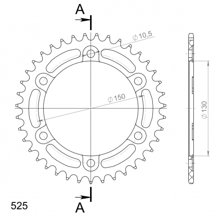 SUPERSPROX ALUMIINI TAKARATAS RAL-300::39 MUSTA 27-3-300-39-0