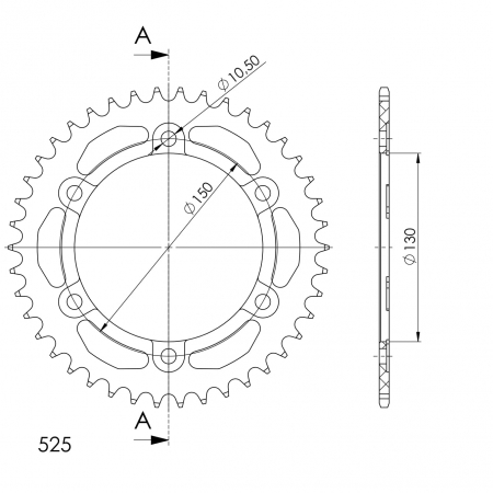 SUPERSPROX ALUMIINI TAKARATAS RAL-300::42 SININEN 27-3-300-42-4