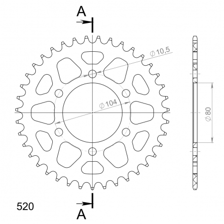 SUPERSPROX ALUMIINI TAKARATAS RAL-478:39 MUSTA 27-3-478-39-0