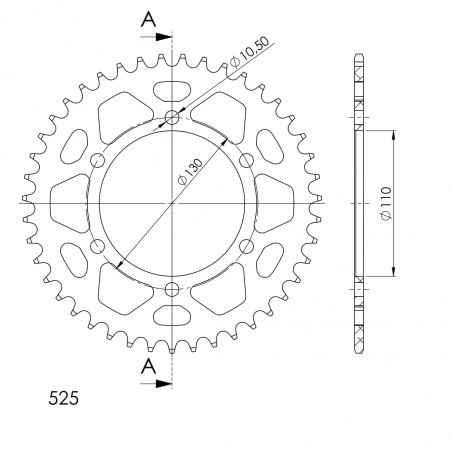 SUPERSPROX ALUMIINI TAKARATAS RAL-480::43 MUSTA 27-3-480-43-0