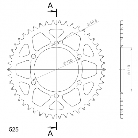 SUPERSPROX ALUMIINI TAKARATAS RAL-480::46 MUSTA 27-3-480-46-0