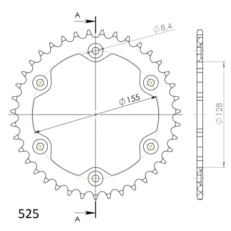 SUPERSPROX ALUMIINI TAKARATAS RAL-613::39 MUSTA 27-3-613-39-0