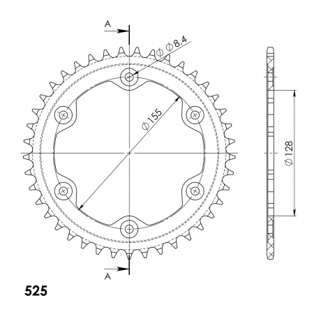 SUPERSPROX ALUMIINI TAKARATAS RAL-613::42 ORANSSI 27-3-613-42-6