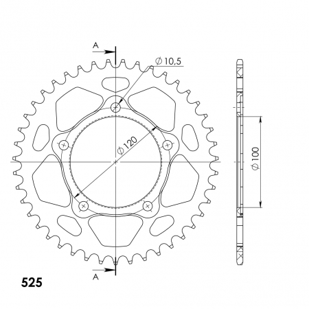 SUPERSPROX ALUMIINI TAKARATAS RAL-7026::43 MUSTA 27-3-7026-43-0