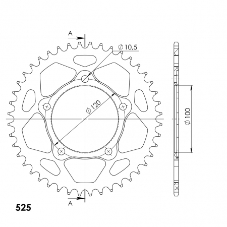 SUPERSPROX ALUMIINI TAKARATAS RAL-7026::44 MUSTA 27-3-7026-44-0