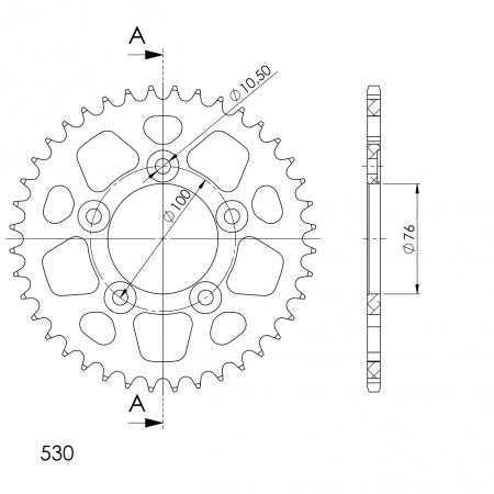 SUPERSPROX ALUMIINI TAKARATAS RAL-7090::40 MUSTA 27-3-7090-40-0