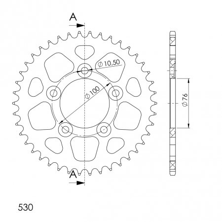 SUPERSPROX ALUMIINI TAKARATAS RAL-7090::43 MUSTA 27-3-7090-43-0