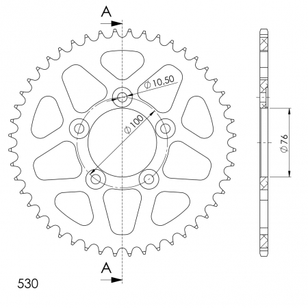 SUPERSPROX ALUMIINI TAKARATAS RAL-7090::47 MUSTA 27-3-7090-47-0