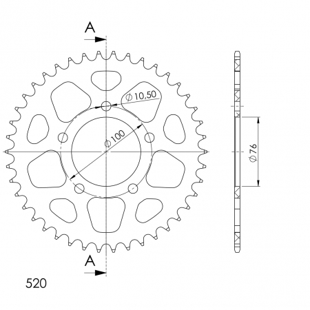 SUPERSPROX ALUMIINI TAKARATAS RAL-7091::41 PUNAINEN 27-3-7091-41-2