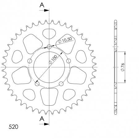 SUPERSPROX ALUMIINI TAKARATAS RAL-7091::43 MUSTA 27-3-7091-43-0