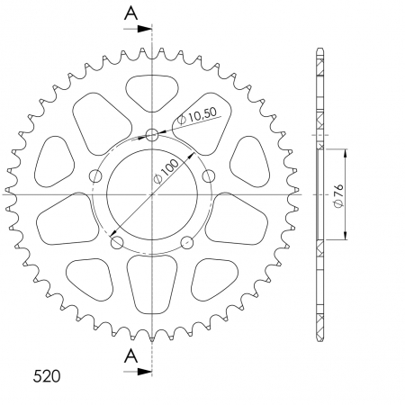 SUPERSPROX ALUMIINI TAKARATAS RAL-7091::47 MUSTA 27-3-7091-47-0