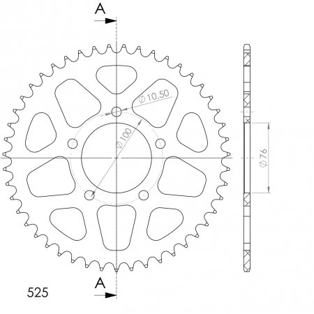 SUPERSPROX ALUMIINI TAKARATAS RAL-7092::46 KULTA 27-3-7092-46-9