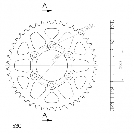 SUPERSPROX ALUMIINI TAKARATAS RAL-7096::44 KULTA 27-3-7096-44-9