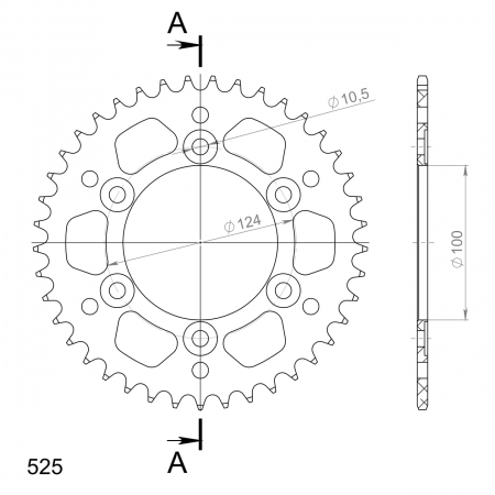 SUPERSPROX ALUMIINI TAKARATAS RAL-745::41 MUSTA 27-3-745-41-0
