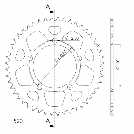 SUPERSPROX ALUMIINI TAKARATAS RAL-7_520::48 SININEN 27-3-7-520-48-4