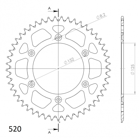 SUPERSPROX ALUMIINI TAKARATAS RAL-8000::48 SININEN 27-3-8000-48-4