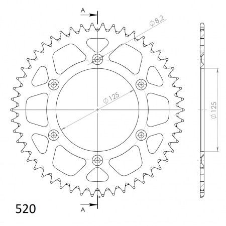 SUPERSPROX ALUMIINI TAKARATAS RAL-8000::51 SININEN 27-3-8000-51-4