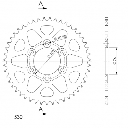 SUPERSPROX ALUMIINI TAKARATAS RAL-816::47 MUSTA 27-3-816-47-0