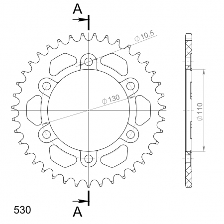 SUPERSPROX ALUMIINI TAKARATAS RAL-479::39 MUSTA 27-3-479-39-0