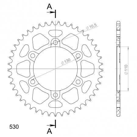 SUPERSPROX ALUMIINI TAKARATAS RAL-479:45 MUSTA 27-3-479-45-0